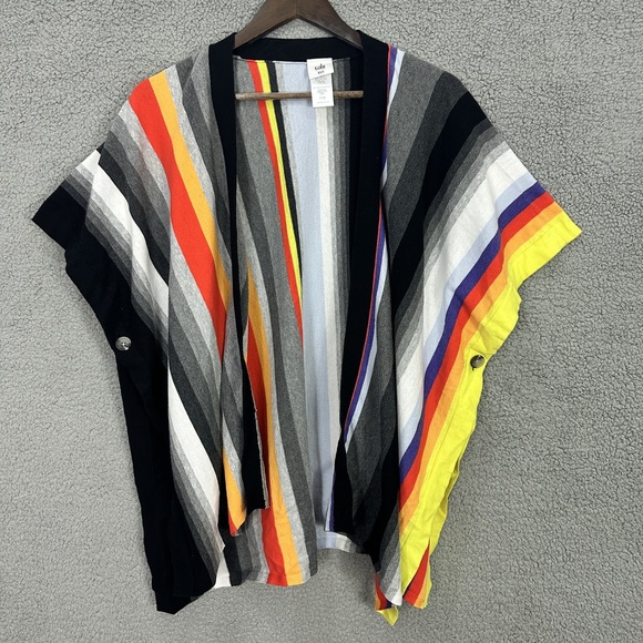 Cabi Colorful Striped Open Front‎ Kimono Cardigan Womens XS/S Boho Festival - Picture 1 of 7